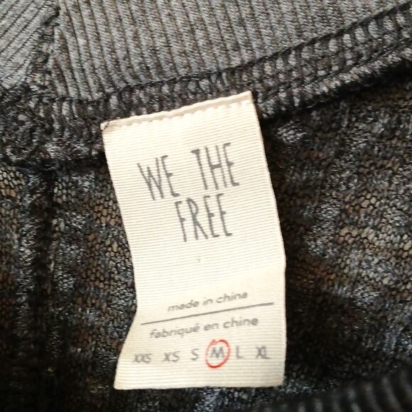 We The Free Free People South Side Thermal In Black Size Medium - Picture 4 of 7